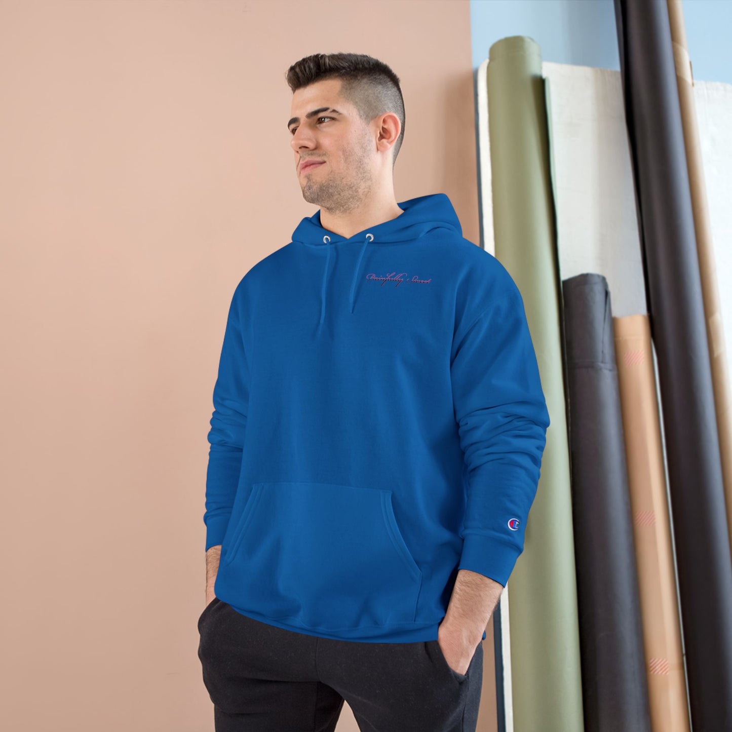 Painfully Sweet Hoodie | script text chest and back, white pullover