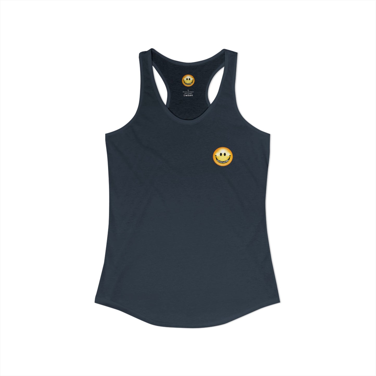 One Smile Travels Miles - Women's Ideal Racerback Tank