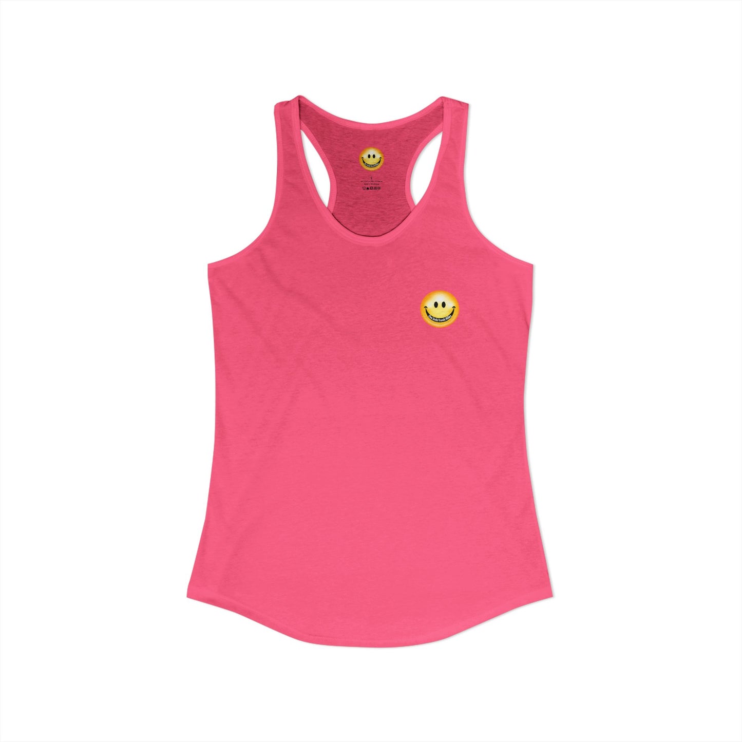 One Smile Travels Miles - Women's Ideal Racerback Tank