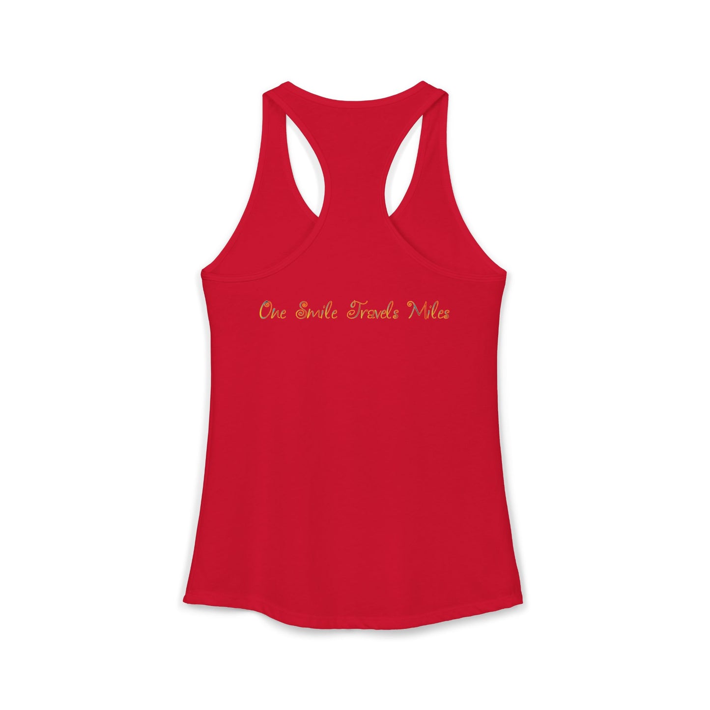 One Smile Travels Miles - Women's Ideal Racerback Tank