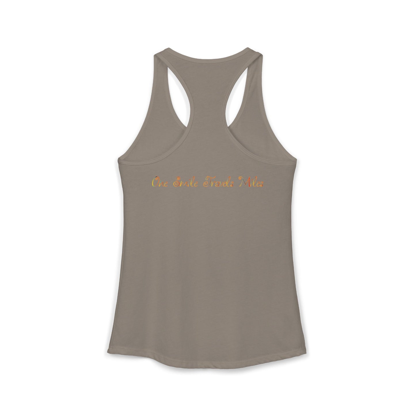 One Smile Travels Miles - Women's Ideal Racerback Tank