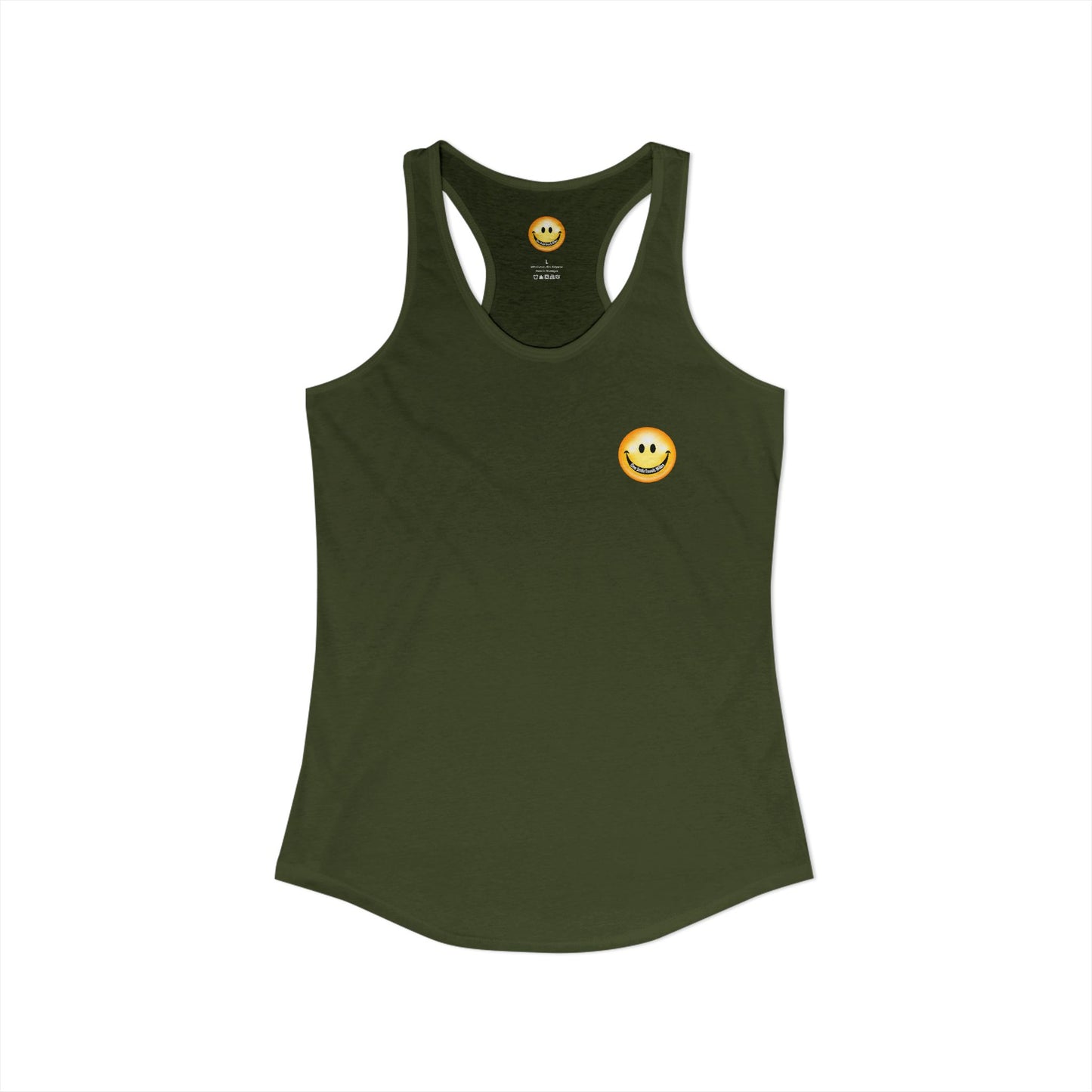 One Smile Travels Miles - Women's Ideal Racerback Tank