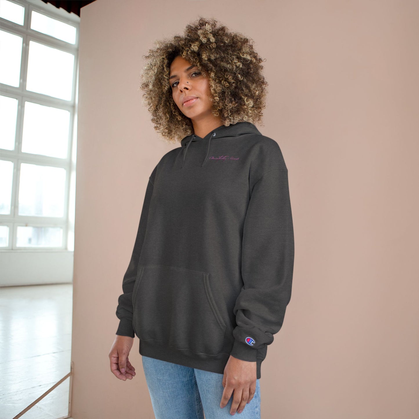 Painfully Sweet Hoodie | script text chest and back, white pullover