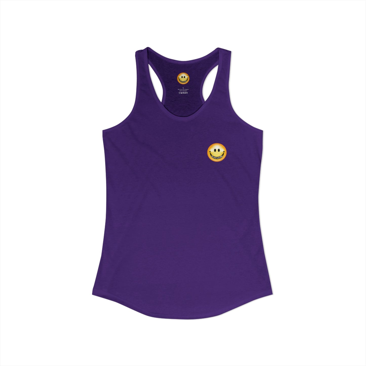 One Smile Travels Miles - Women's Ideal Racerback Tank