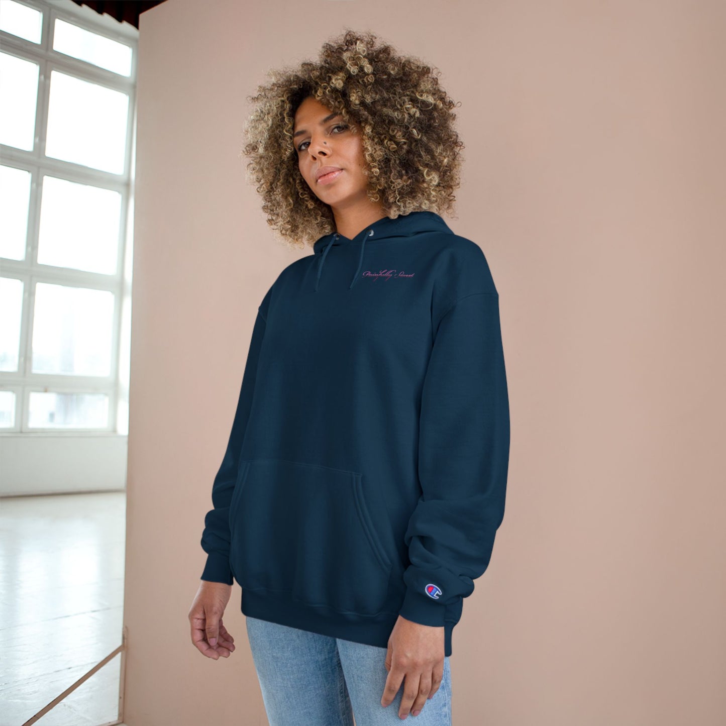 Painfully Sweet Hoodie | script text chest and back, white pullover