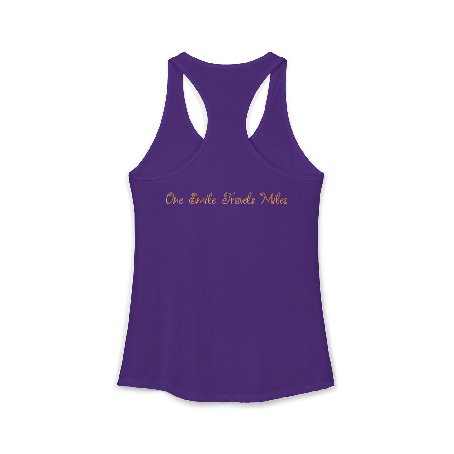 One Smile Travels Miles - Women's Ideal Racerback Tank