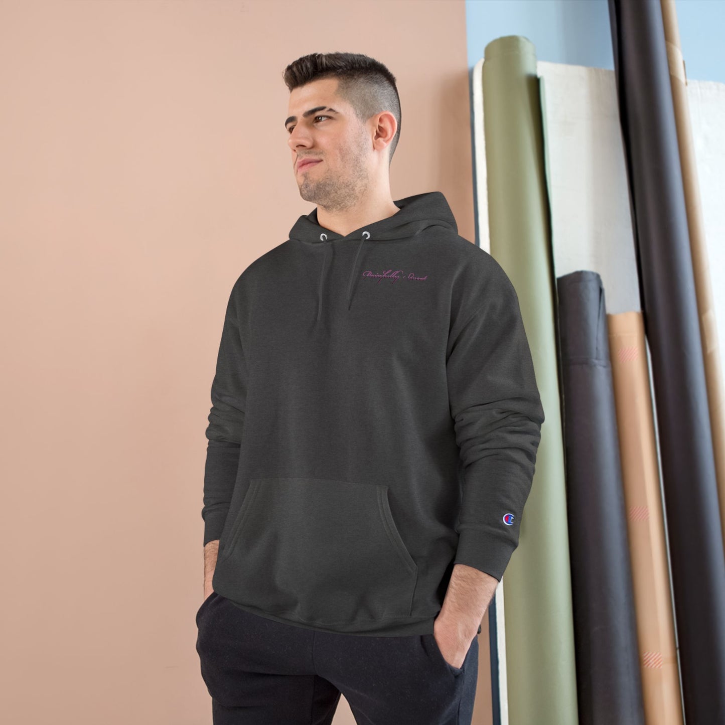 Painfully Sweet Hoodie | script text chest and back, white pullover