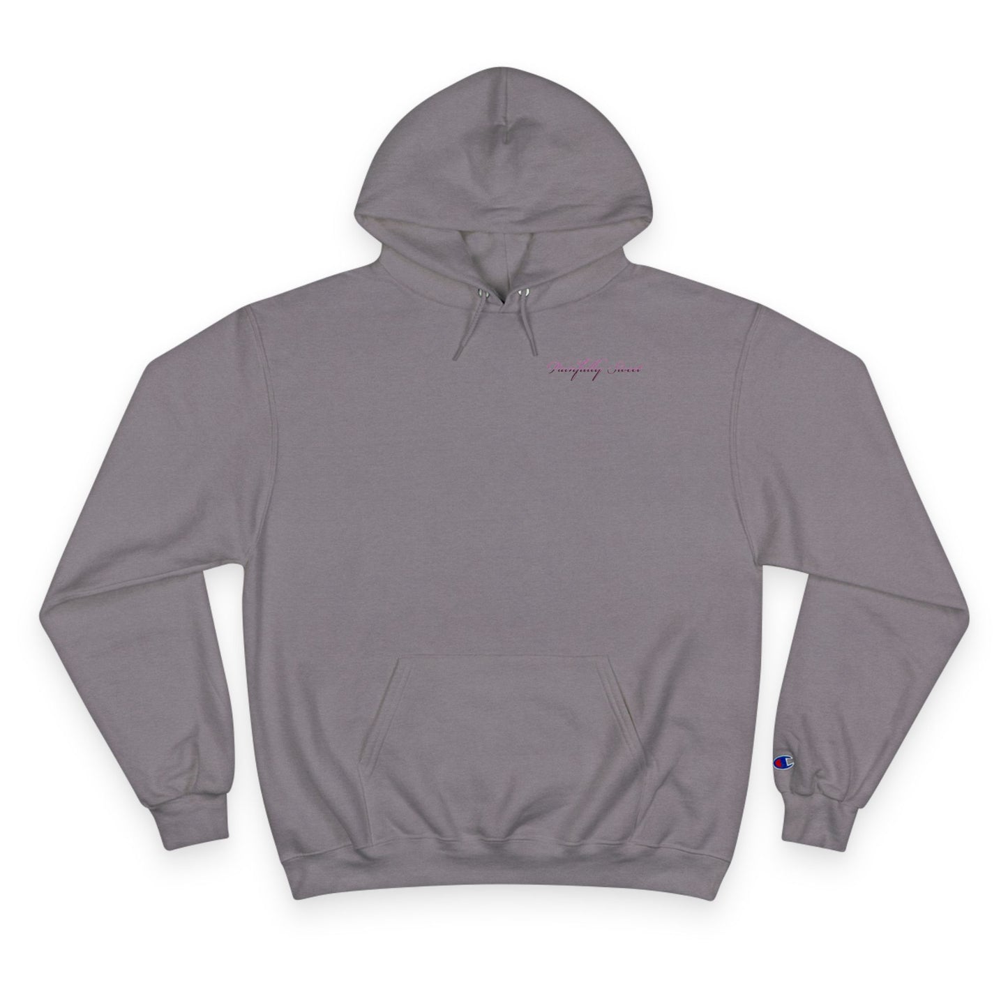 Painfully Sweet Hoodie | script text chest and back, white pullover