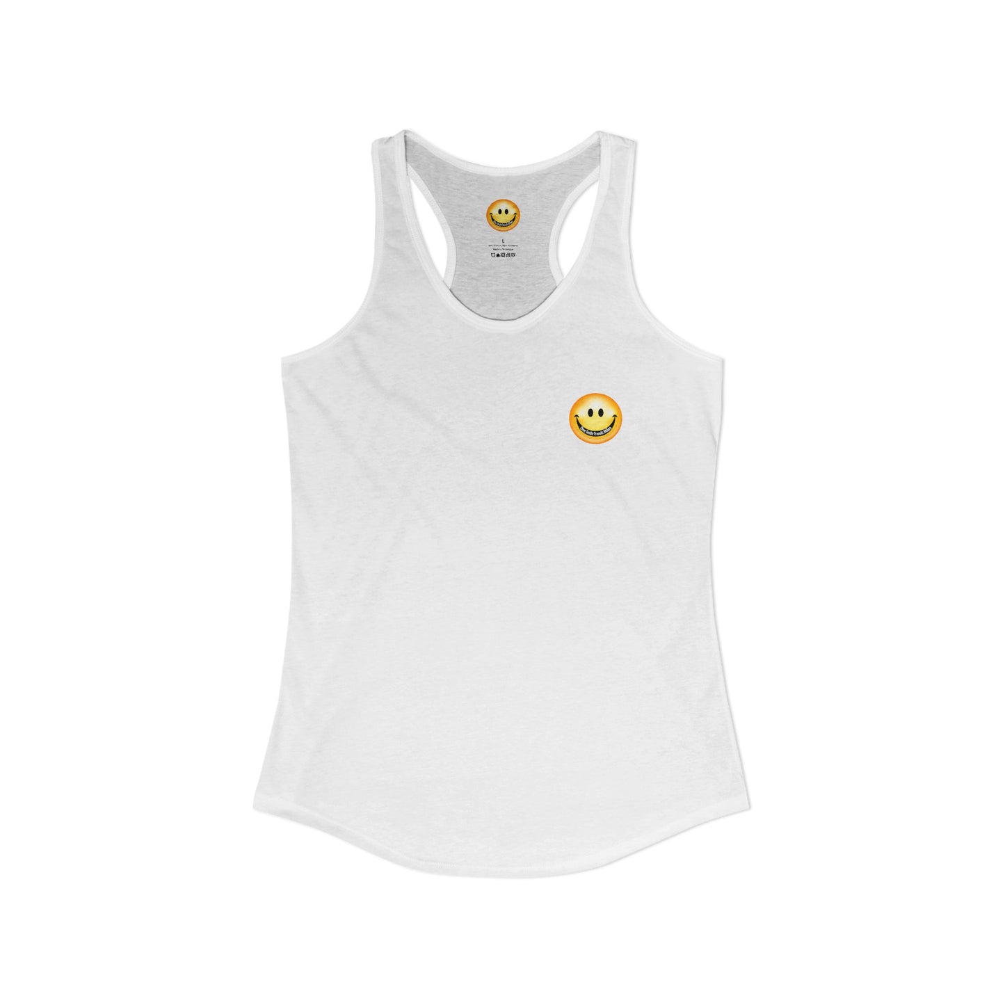 One Smile Travels Miles - Women's Ideal Racerback Tank