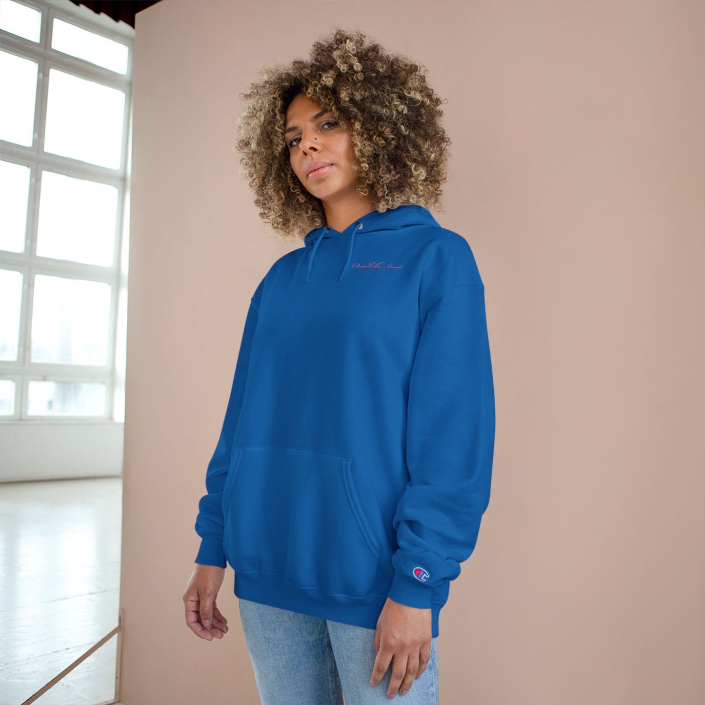 Painfully Sweet Hoodie | script text chest and back, white pullover