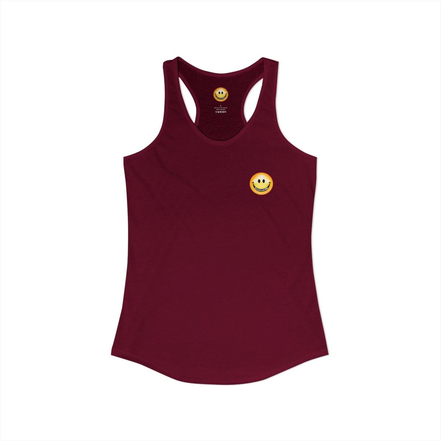 One Smile Travels Miles - Women's Ideal Racerback Tank