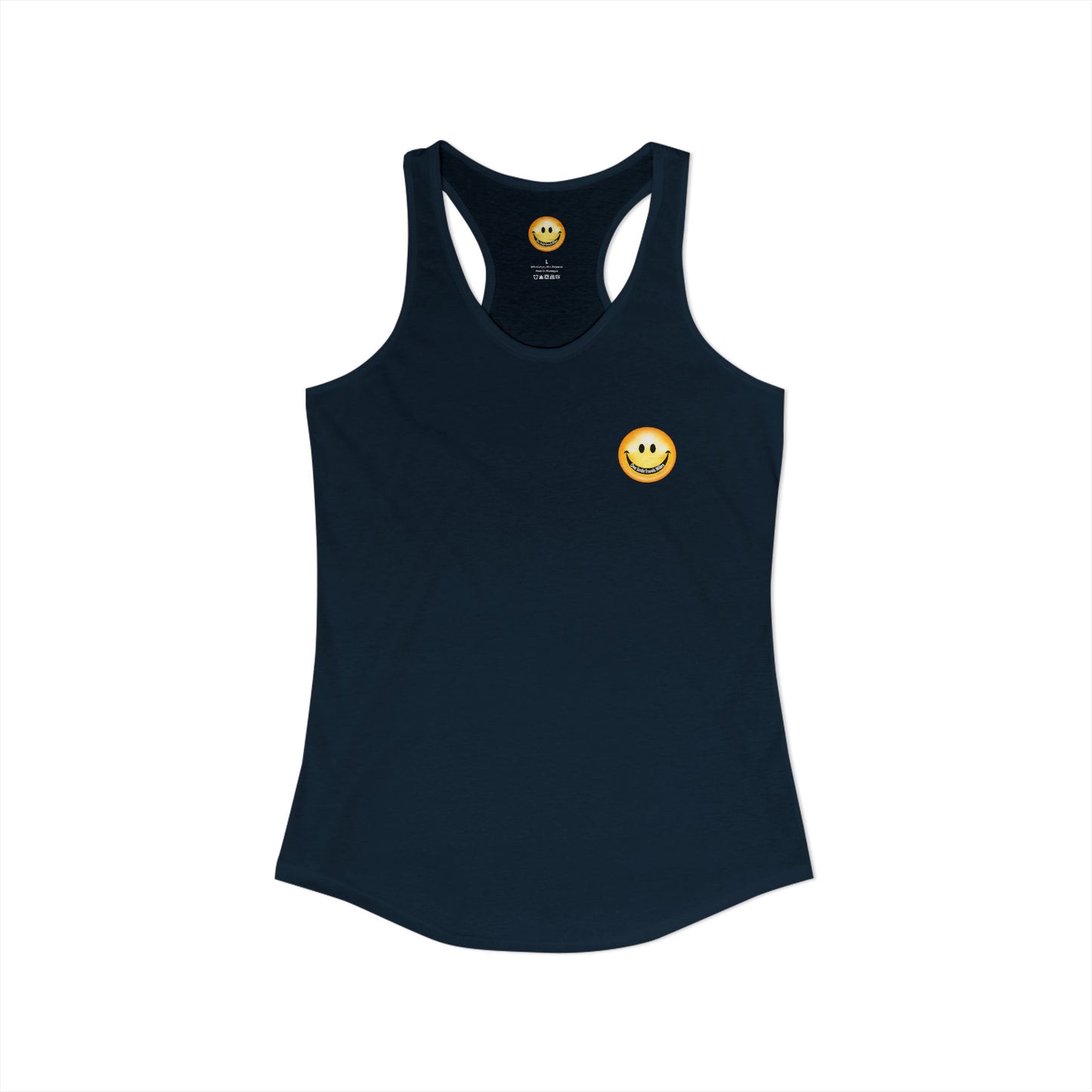 One Smile Travels Miles - Women's Ideal Racerback Tank