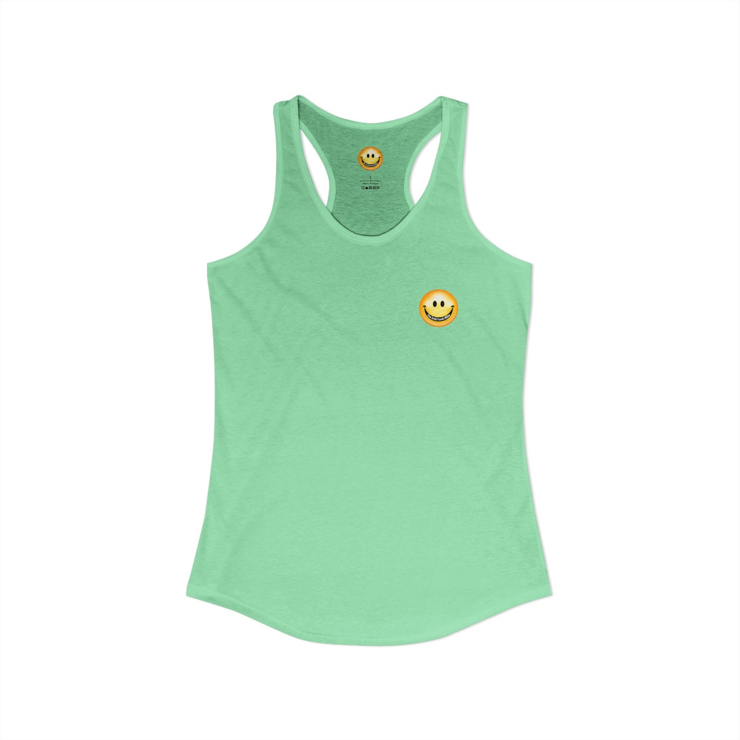 One Smile Travels Miles - Women's Ideal Racerback Tank
